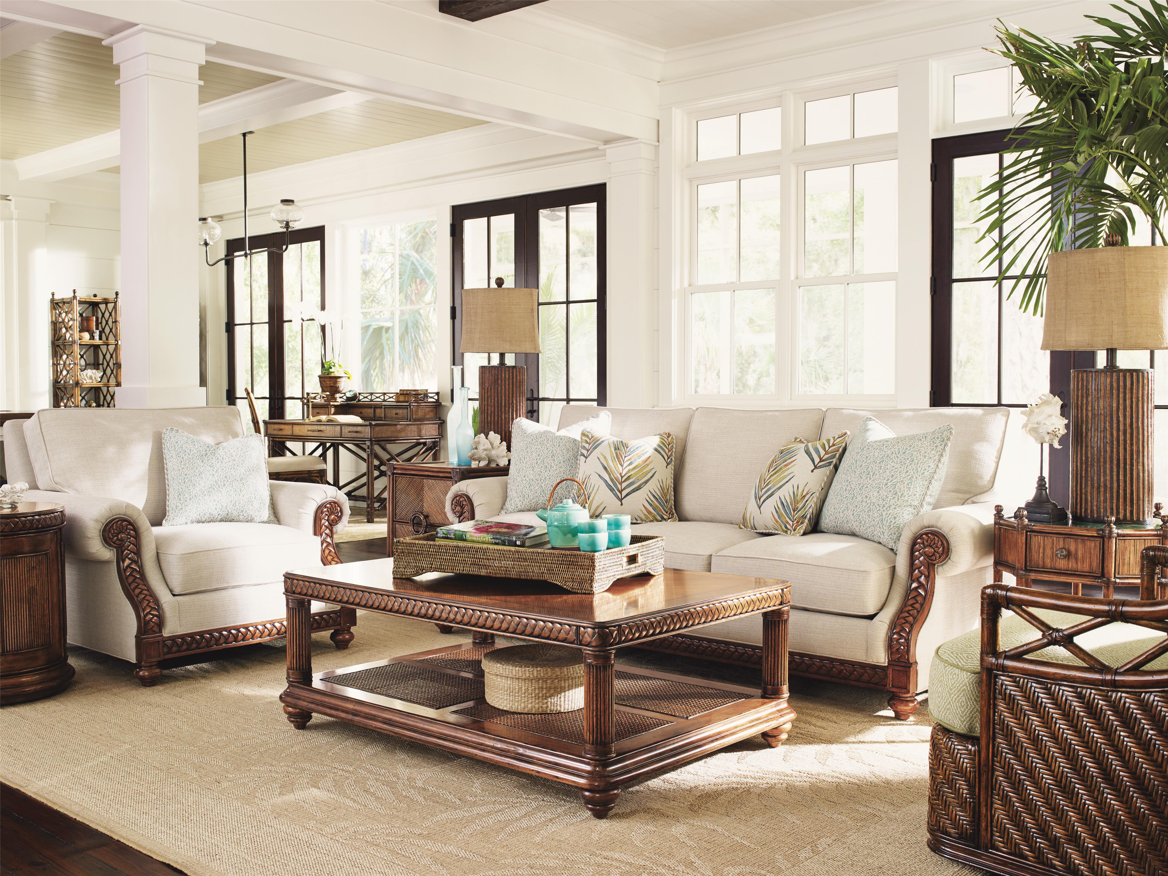Tommy Bahama Home Bali Hai 101498132 Quickship Shoreline Sofa with